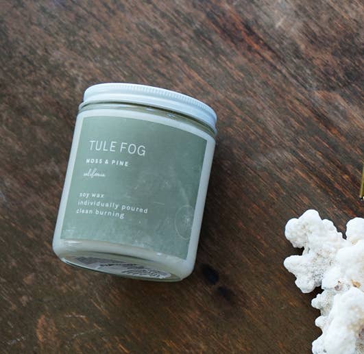 Tule Fog Candles - Wholesale Jar/Filled Candle - Moss + Pine Soy Candle Mini 3.5oz1