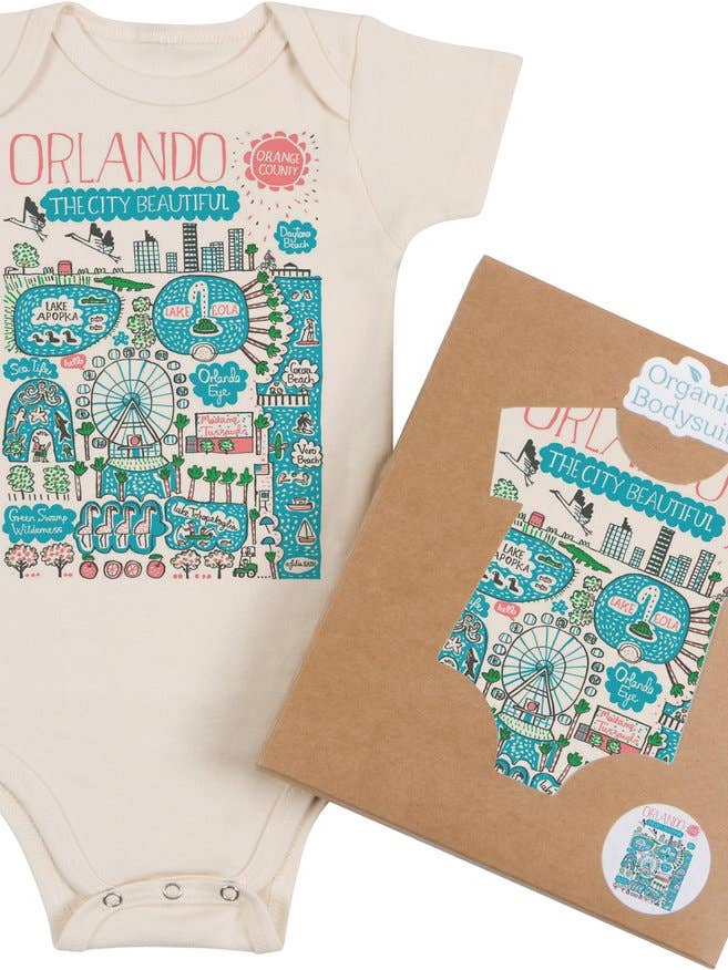 Orlando Boutique Map Art Infant & Toddler for wholesale by Morado Designs
