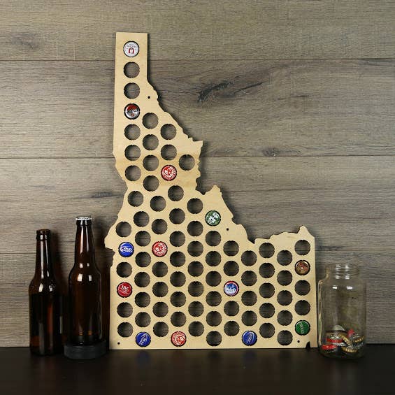Torched Products - Wholesale Wall Accent - Men’s Gift State Beer Cap Map – Beer Cap Collector/Display71