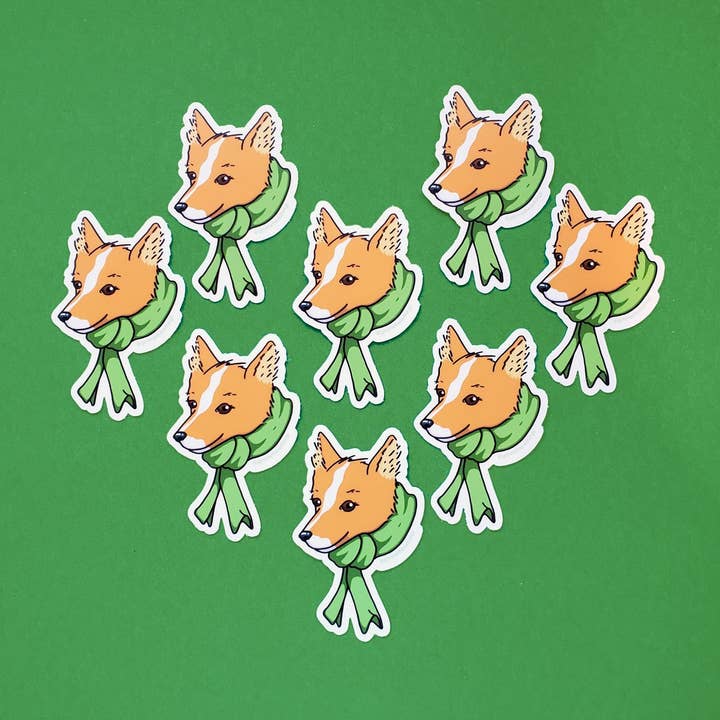 Schal Corgi Vinyl-Aufkleber für den Großhandel von These Things