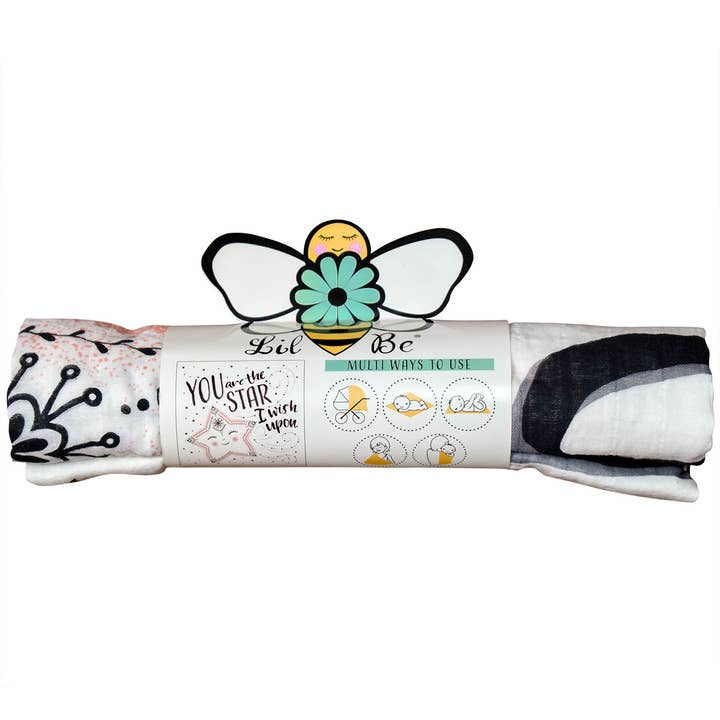 Lil Be - Wholesale Swaddle - Baby - Organic Swaddle You are the Star2
