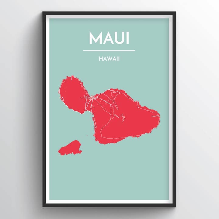 Stadtplan von Maui für den Großhandel von Point Two Design Group