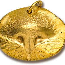 Custom Gold Pet Nose Print Pendant for wholesale by Precious Metal Prints