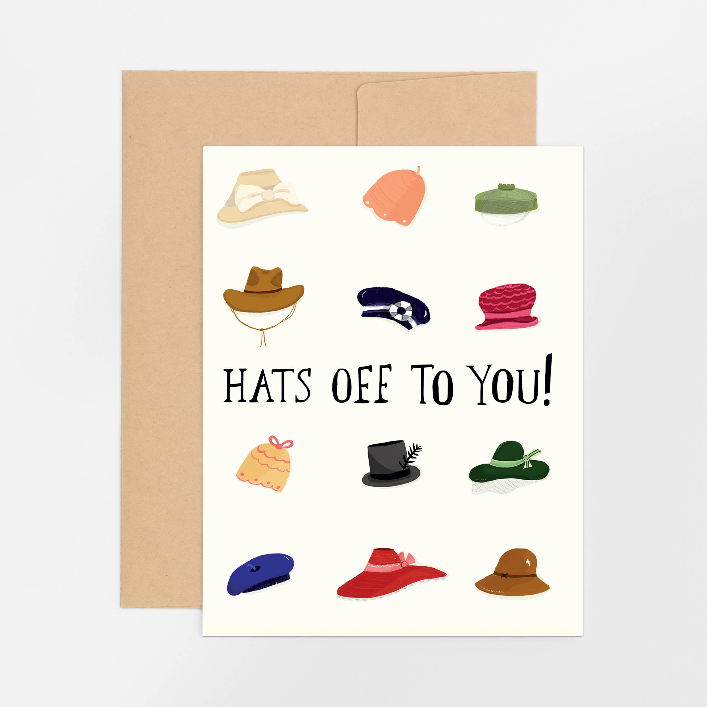 REMOVED BRAND - Wholesale Congratulations Card - Hats Off Card0