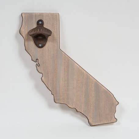 State Wooden Bottle Opener for wholesale by Grace Graffiti