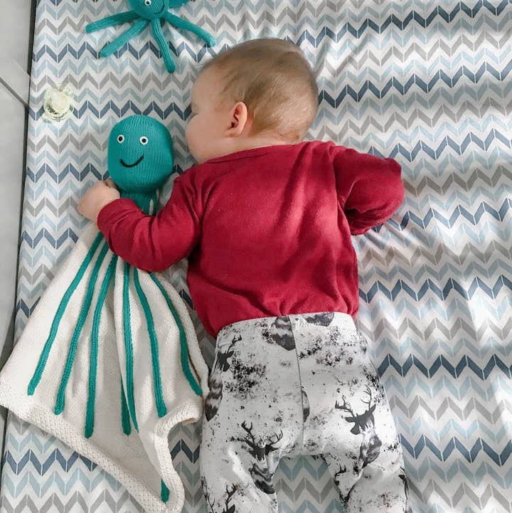 Estella - Wholesale Handheld Rattle - Baby - Baby Rattle Toy - Octopus Rattle (Turquoise)1