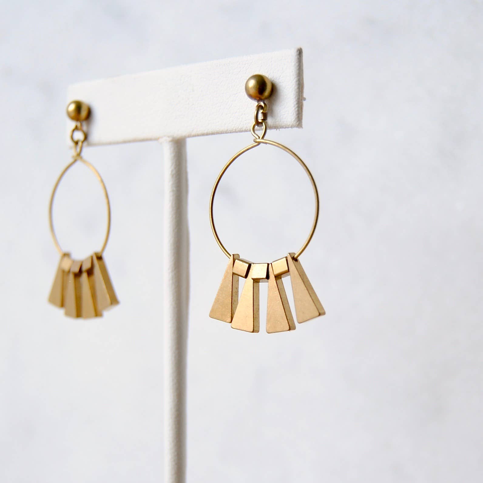 Spring Showers  Brass Earrings  Statement Earrings  Sun Earrings  Gold Earrings  Boho Earrings  Bohemian