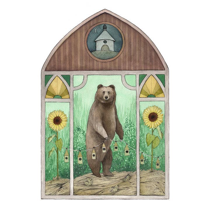 8"x10" Print - A Sunflower Home for wholesale by Polanshek of the Hills