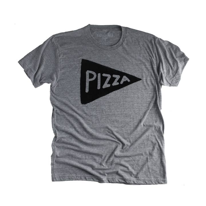 CLOSEOUT Screen Printed Pizza T-shirt / Unisex / Tri-blend for wholesale by Xenotees