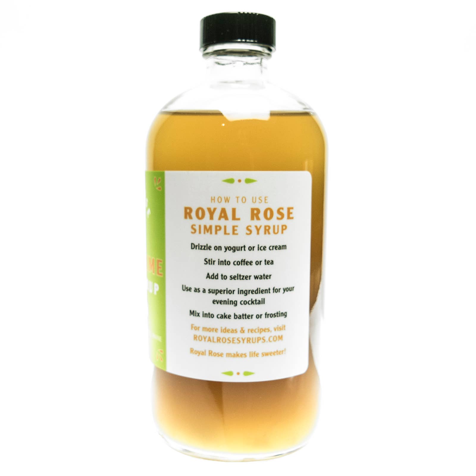 Royal Rose Syrups - Wholesale Cocktail Mix/Syrup - Ginger Lime Organic Simple Syrup 16oz1