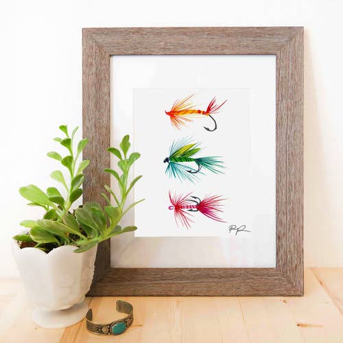 „Bunte Fang“ Kunstdruck für den Großhandel von Paige Poppe Art