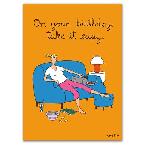 Take it Easy for wholesale by SNAFU Designs - Greeting Cards