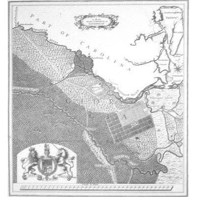 Savannah, Géorgie en 1735 pour la vente par Historic Urban Plans, Inc.