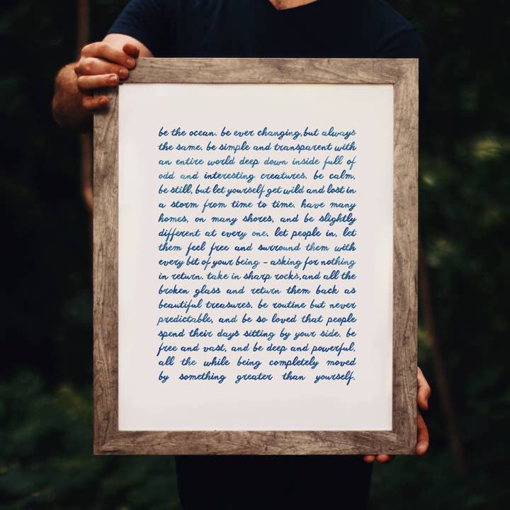 Grand Be the Ocean (ENSOLEILLÉ) pour la vente par Dream of the Woods