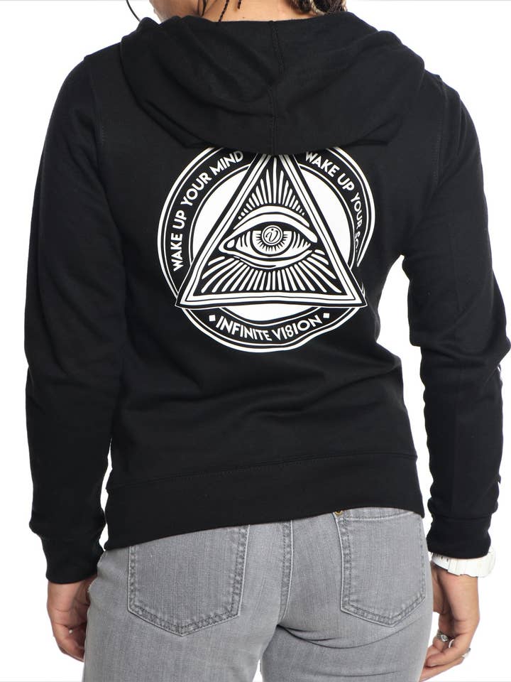 Vision Enlightenment Zip-Up - Black for wholesale by Infinite Vision