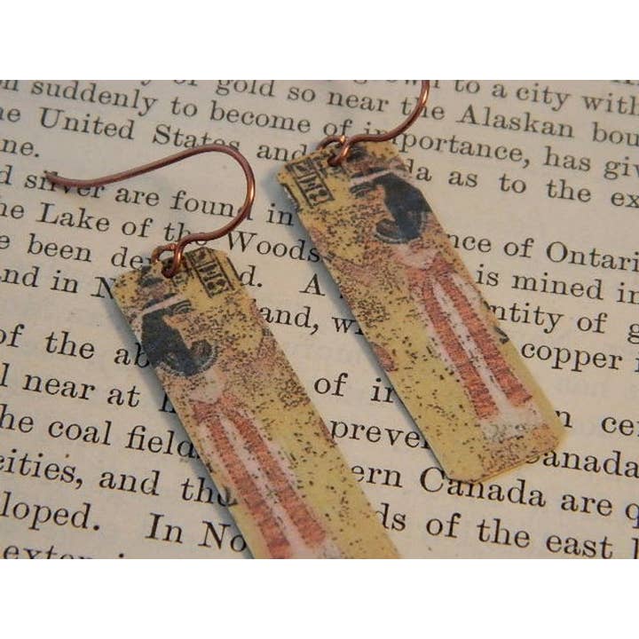 Oude Egyptische oorbellen voor wholesale door Sarah Wood Studio