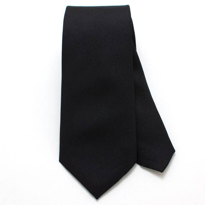 Black Formal Classic Necktie for wholesale by General Knot & Co.