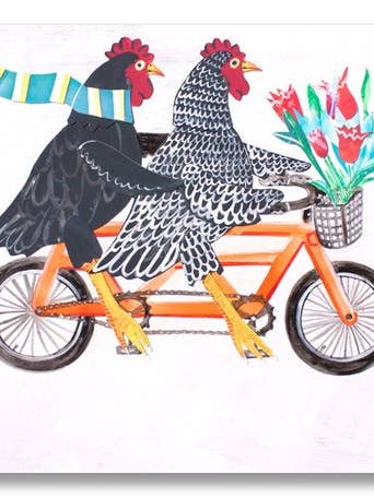 Chickens on a Bike for wholesale by Mangoseed