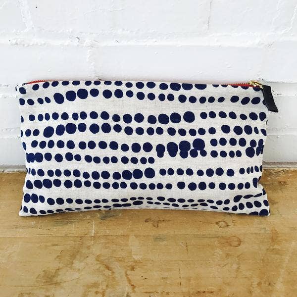 Erin Flett - Wholesale Clutch Bag - Women's - Navy Hilary Clutch Zipper Bag0