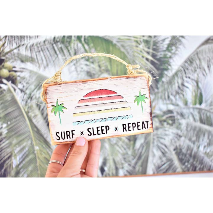 Mahalo Market - Wholesale Sign - Surf Sign l Beach Decor l Wood Sign