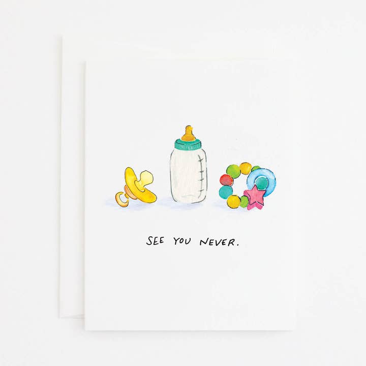 See You Never Card for wholesale by Party Sally
