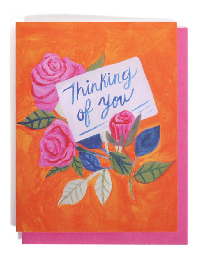 Thinking of You Single Card for wholesale by Thimblepress