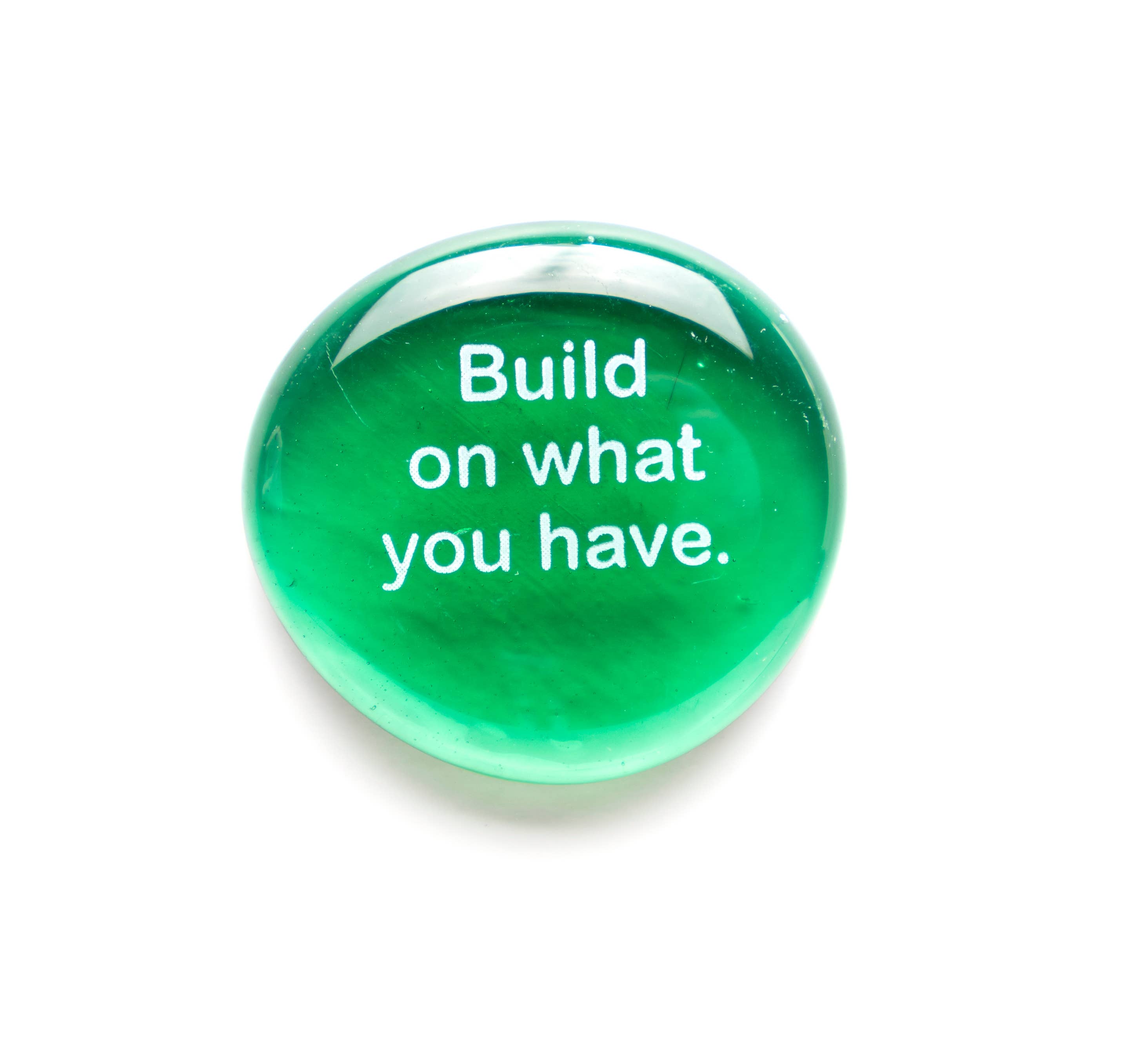 Lifeforce Glass, Inc. - Wholesale Keepsake Coin/Token - Encouragement Assortment, 100 Glass Positivity Word Stones6