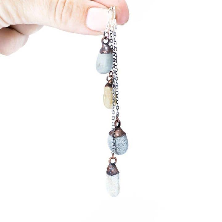 Beach Pebble Earrings for wholesale by HAWKHOUSE