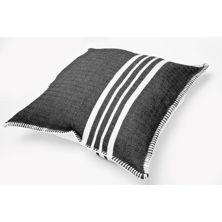 45,7 x 45,7 cm schwarzer Bauernhaus-Kissenbezug für den Großhandel von Buldano