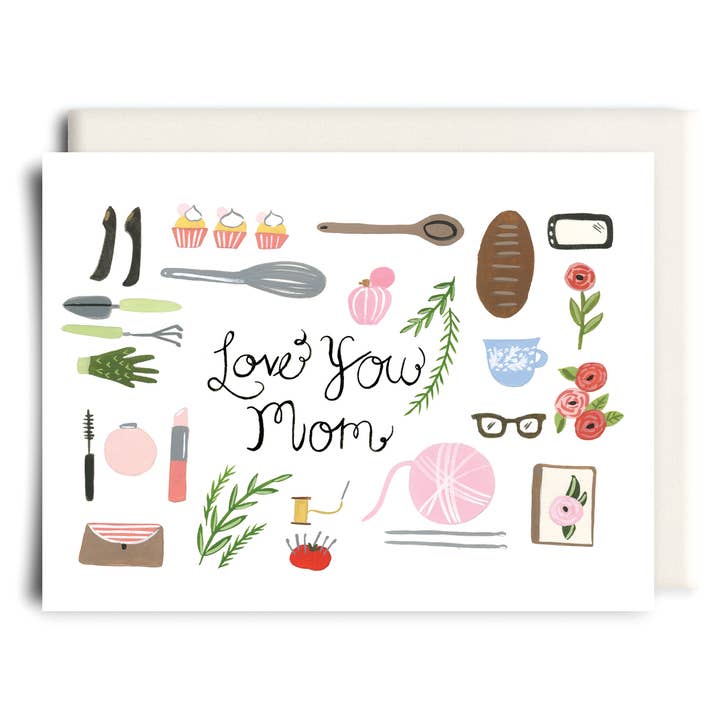 Love You Mom | Mother's Day Greeting Card for wholesale by Inkwell Cards