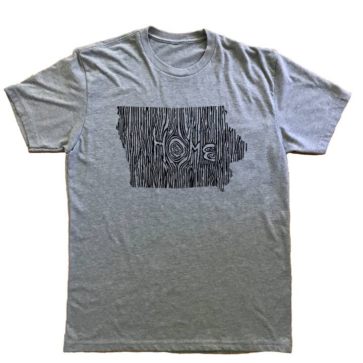 XL - Iowa Ingroet Statslig Unisex T-Shirt for engroshandel hos Ingrained Apparel