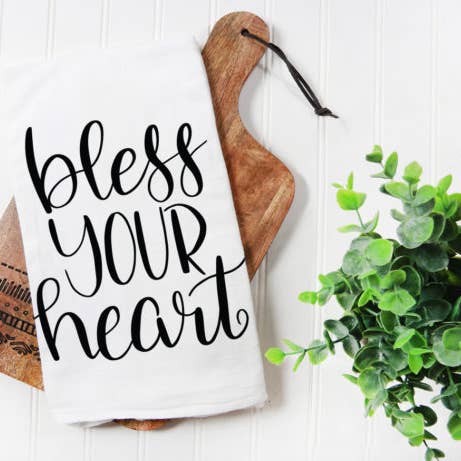 Bless Your Heart Tea Towel for wholesale by Quotable Life