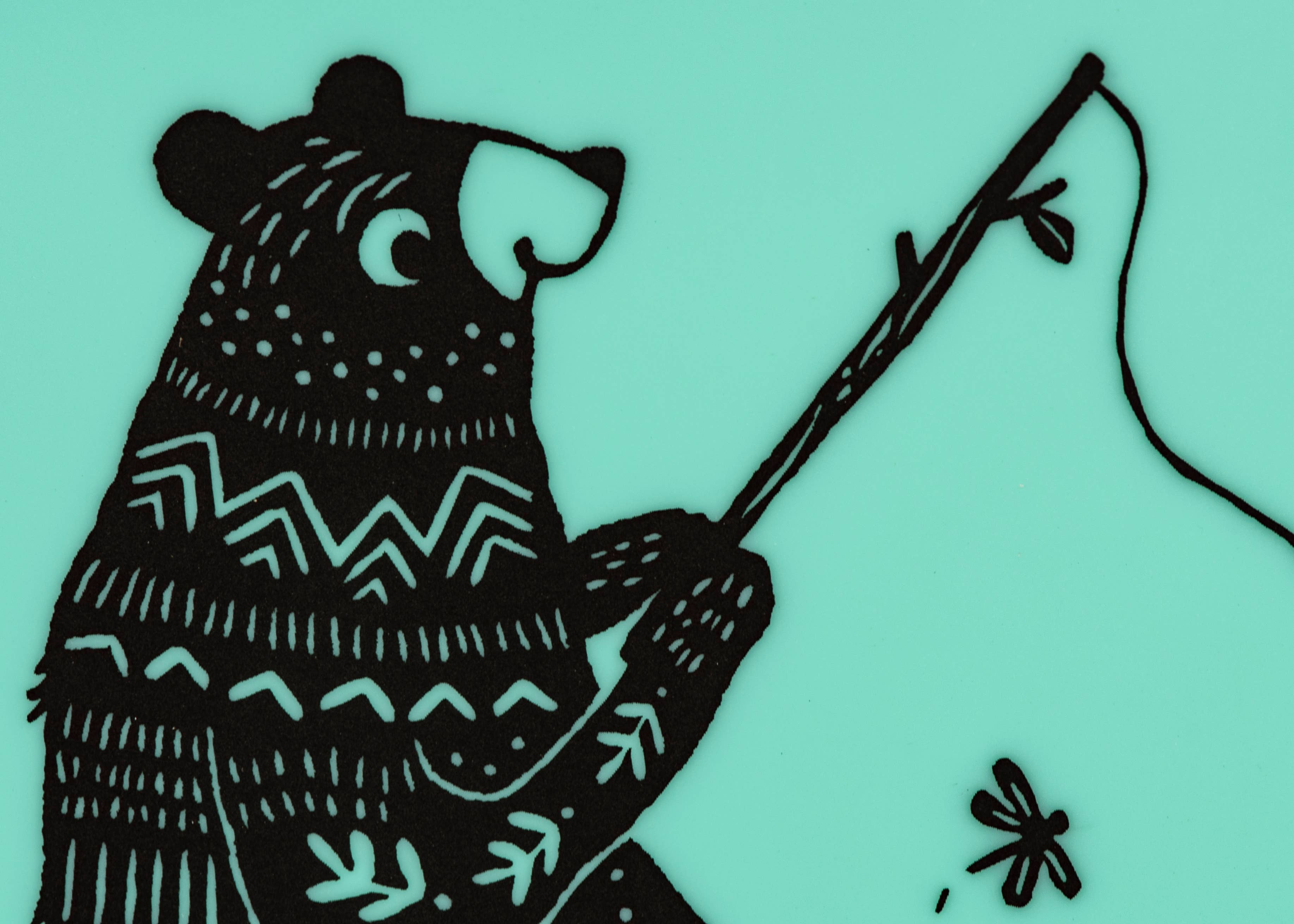 modern-twist - Wholesale Bib - Baby - Bucket Bib: Bear Family - Green3