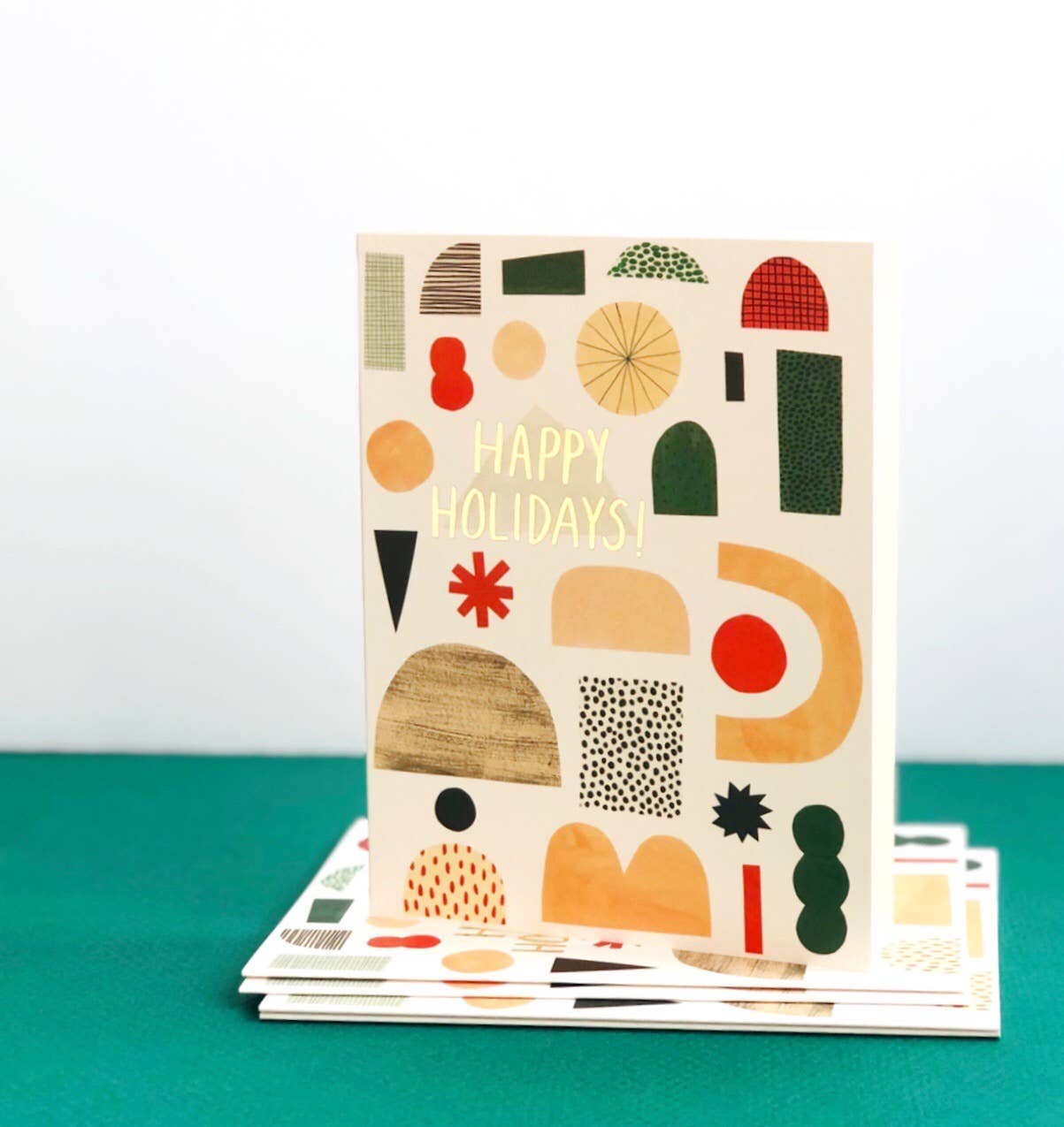 Red Cap Cards - Wholesale Christmas Card - Xmas Shapes holiday greeting card1