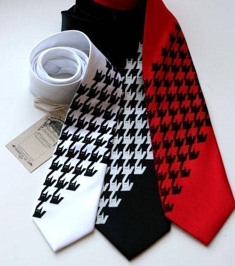 Cyberoptix Tie Lab - Wholesale Necktie - Men's - Catstooth Necktie, Houndstooth Style Print1