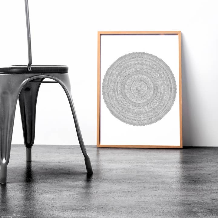 Anna Grunduls Design – wholesale Poster – Tribal Mandala färg affisch