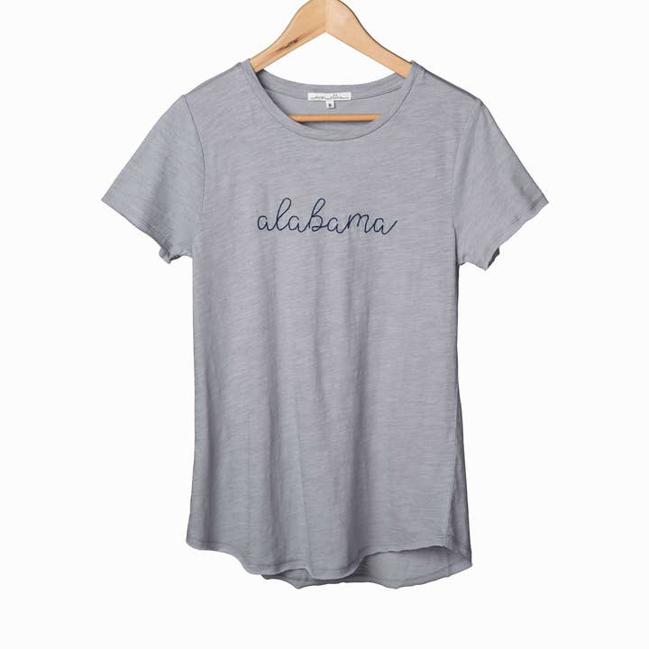 SALE Large Cotton Gray Alabama T-Shirt for wholesale by Totalee Gift