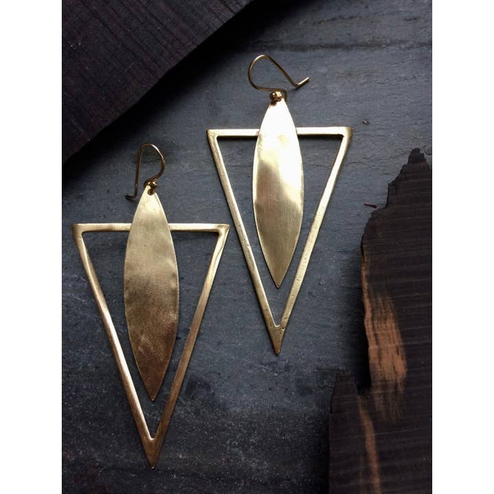 Foxtail Earrings for wholesale by Tiny Anvil