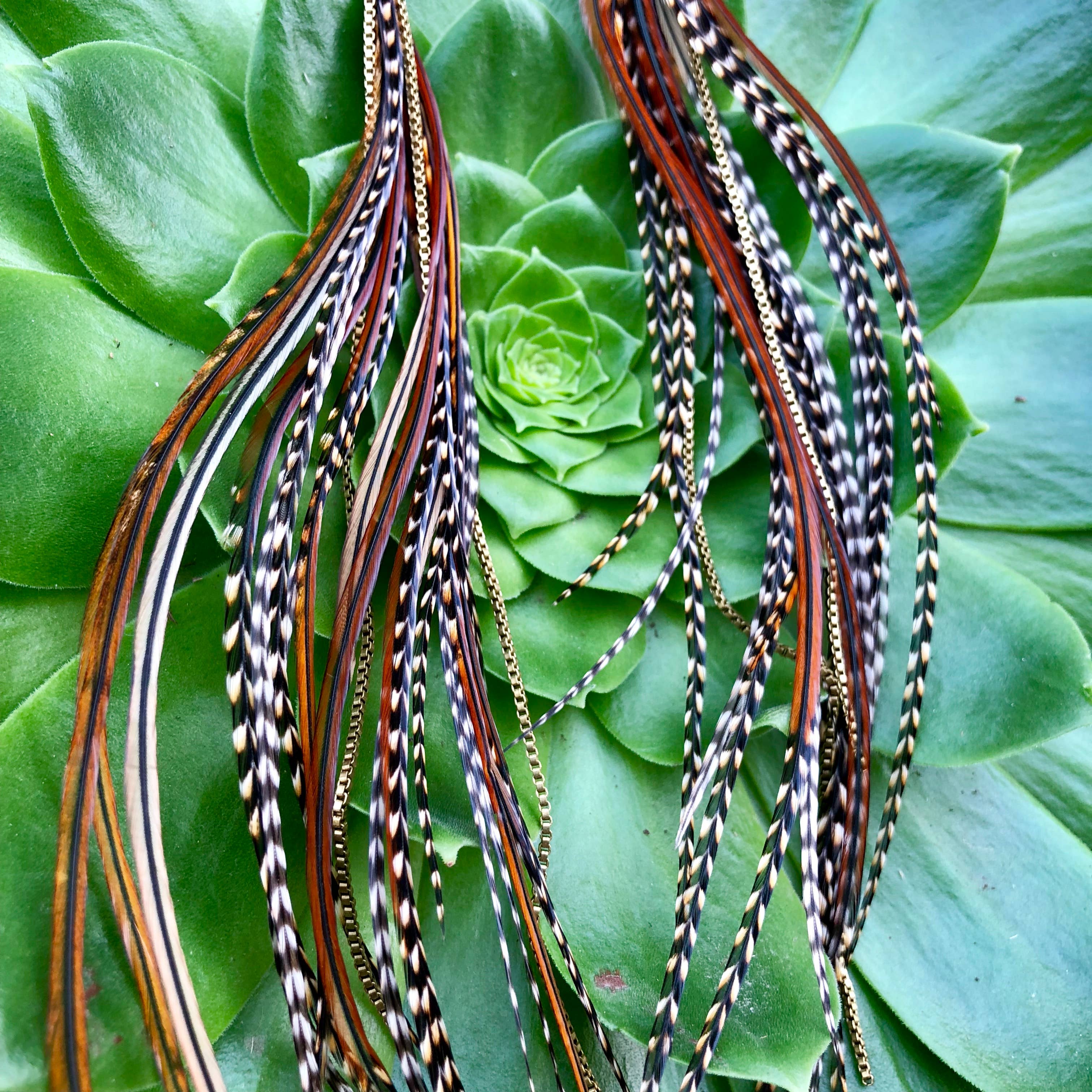 ASTALI - Wholesale Tassel Earrings - Extra Long Feather Earrings - Fawn & Grizzly, Boho Western2