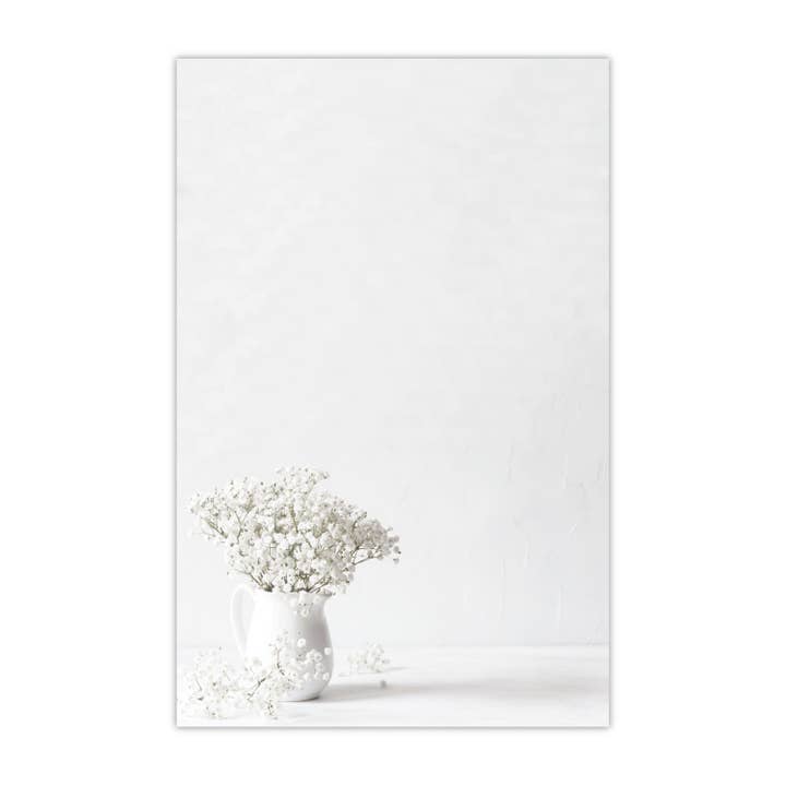 Bloc de notas ilustrado de 5.5 x 8.5 pulgadas, 50 hojas, Baby Breath para venta al por mayor de YAY NOVELTY