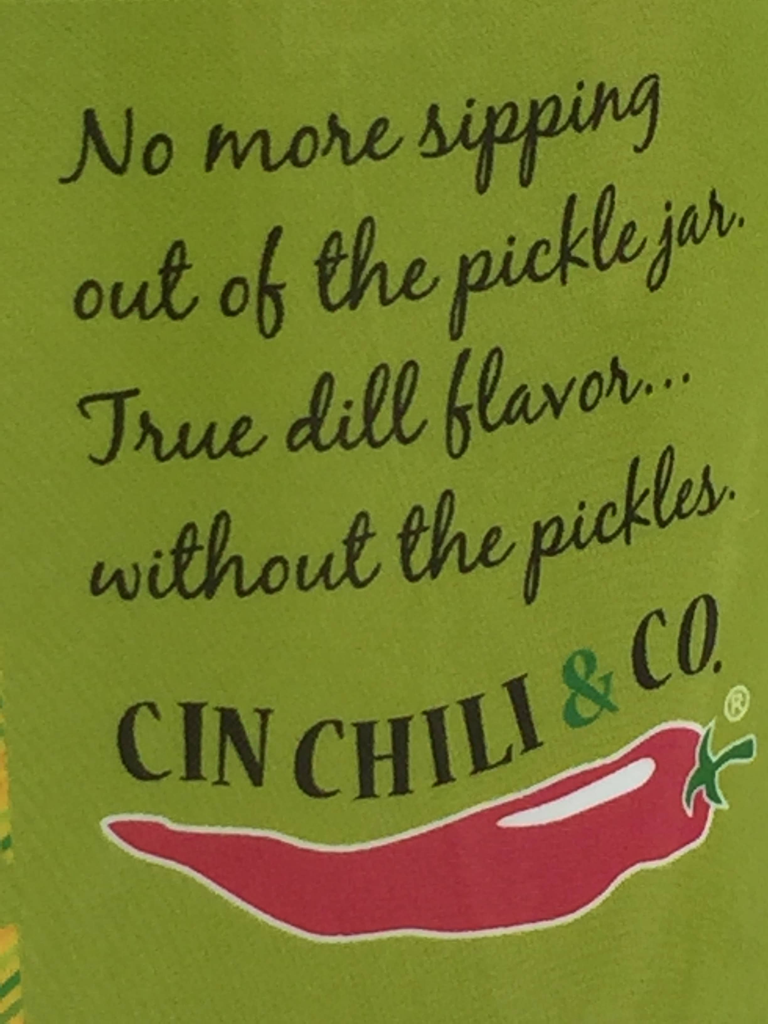 Cin Chili & Company - Vente Légumes marinés - Pickle Sips® - Aneth 10 FL OZ2
