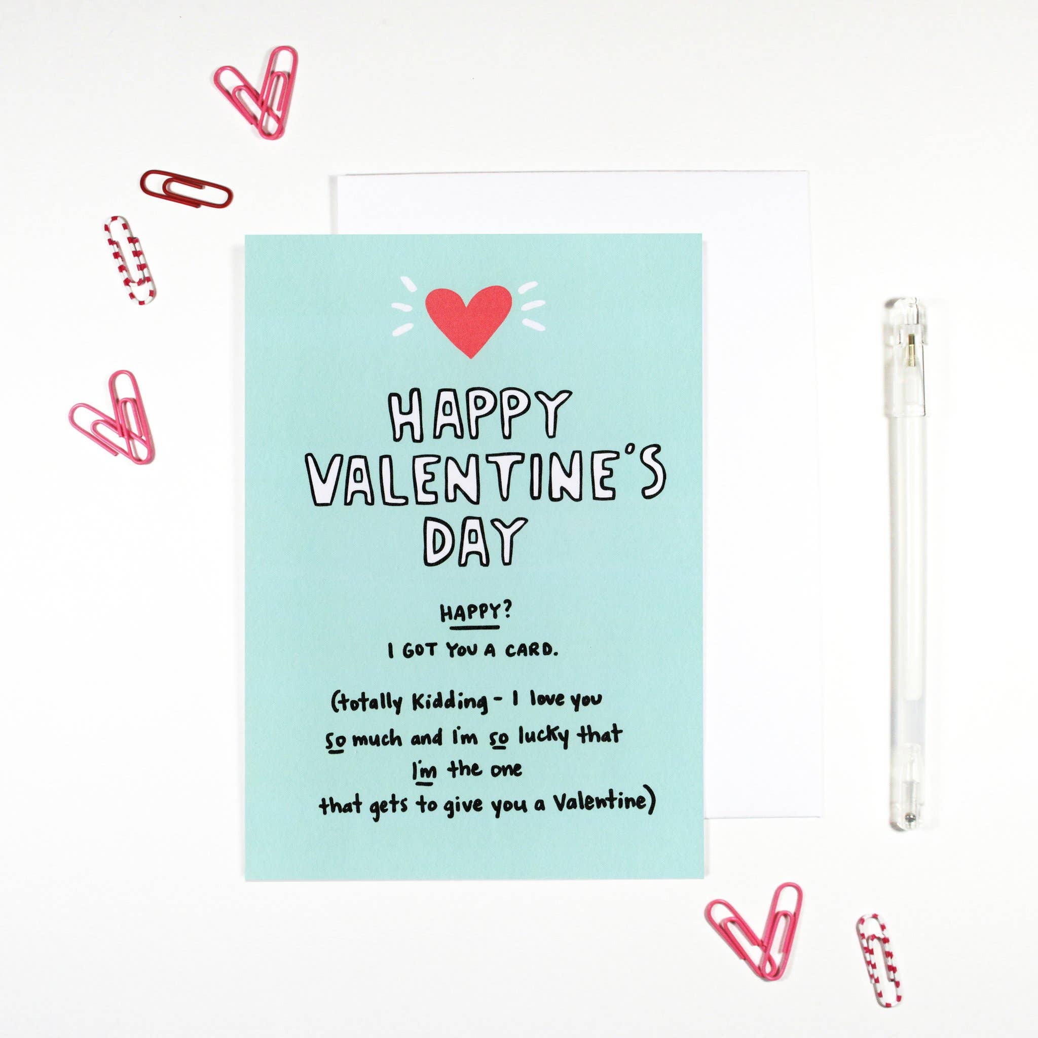 REMOVED BRAND - Wholesale Valentine's Day Card - Happy Valentine's Day I Got You A Card0