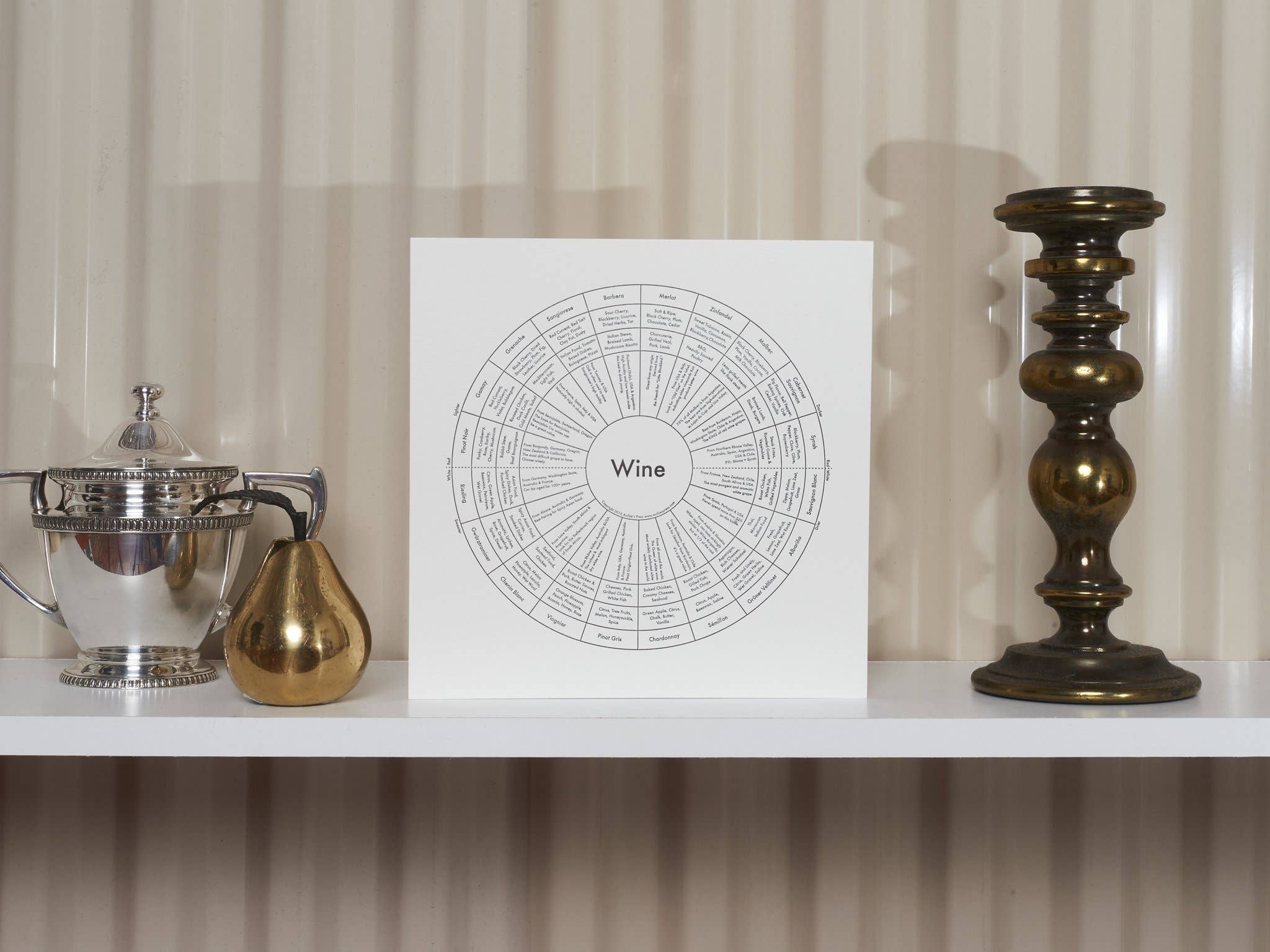 Archie's Press - Wholesale Art Print - 8'' x 8'' Wine Print2