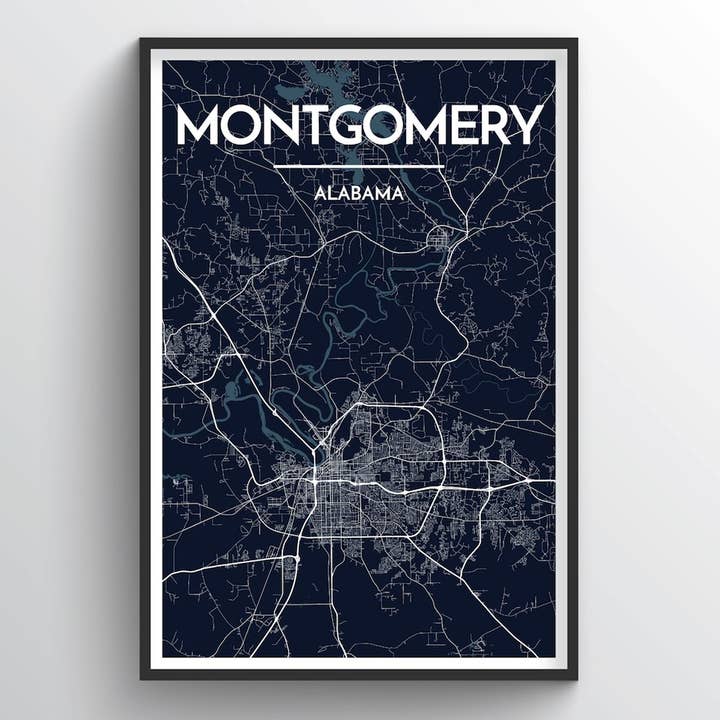 Montgomery City Mapa para venta al por mayor de Point Two Design Group