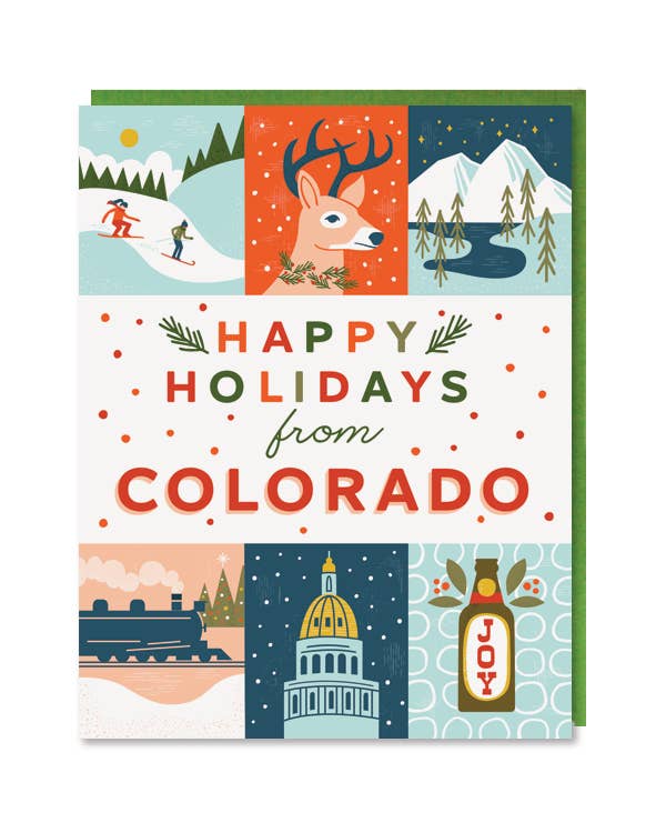 Paper Parasol Press - Wholesale Season's Greetings Card - Colorado Holiday Grid0