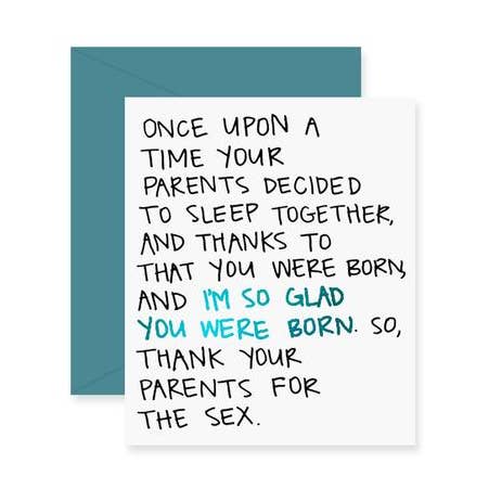 Thank Your Parents Birthday Greeting Card (Foil) for wholesale by Fresh Out of Ink
