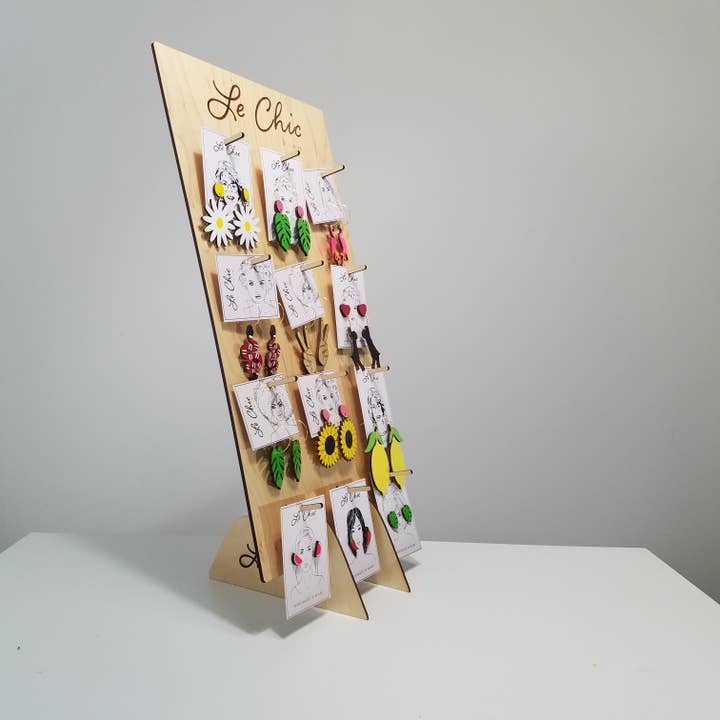 Le Chic Miami Earring Display for wholesale by Le Chic Miami