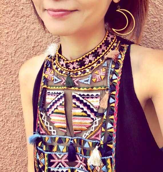 SORA DESIGNS - Wholesale Dangle Earrings - Crescent Moon Earrings1