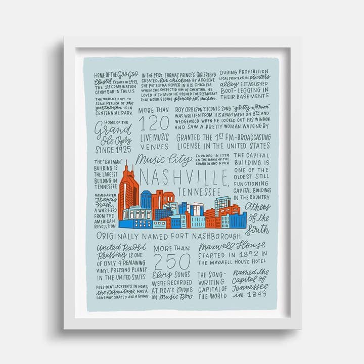 History Of Nashville for wholesale by Joanna Dee