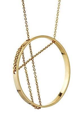 Vanessa Gade : Metal + Design - Wholesale Pendant/Charm Necklace - Vitruvia Necklace in Yellow Gold0